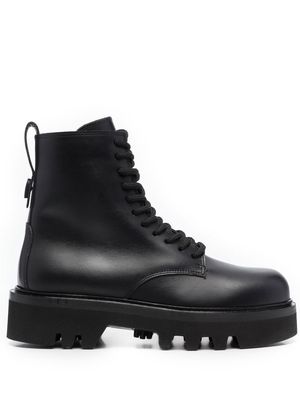 Furla lace-up leather boots - O6000