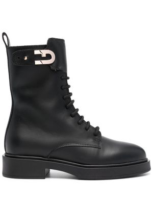 Furla Legacy leather ankle boots - Black