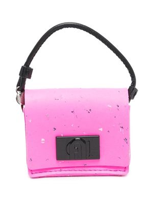 Furla logo-patch phone pouch - Pink