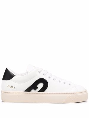 Furla low-top lace-up sneakers - White