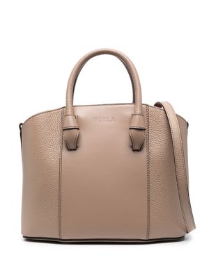 Furla Miastella leather tote bag - Brown