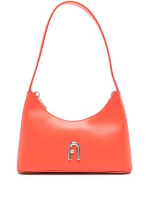 Furla mini Diamante leather shoulder bag - Orange