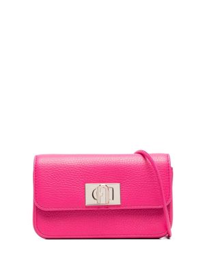Furla mini leather shoulder bag - Pink