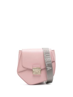 Furla mini Metropolis Prisma leather crossbody bag - Pink