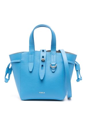 Furla mini Net leather tote bag - Blue