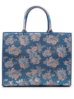 Furla Opportunity monogram-pattern tote bag - Blue
