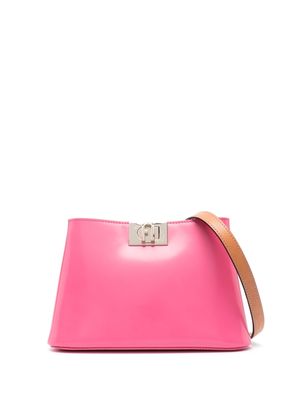 Furla square-buckle tote bag - Pink