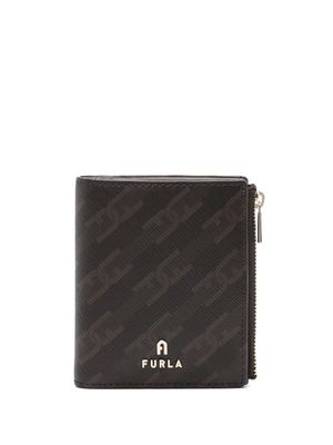 Furla Varsity monogram-patterned wallet - Brown