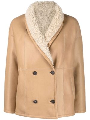 FURLING BY GIANI Chloe double-breasted coat - Neutrals