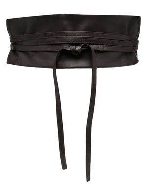 FURLING BY GIANI Geisha leather waist belt - Brown