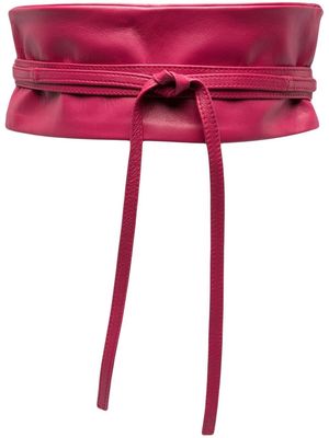 FURLING BY GIANI high-waist tie-fastening belt - Pink