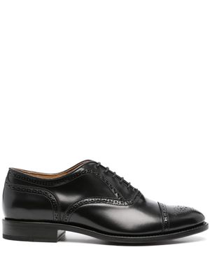 FURSAC almond-toe leather derby shoes - Black