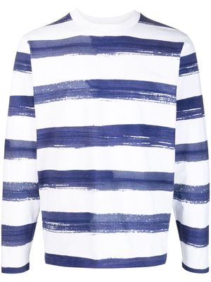FURSAC brush-strokes stripped T-shirt - Blue