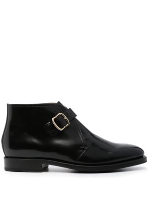 FURSAC buckle-fastening leather boots - Black