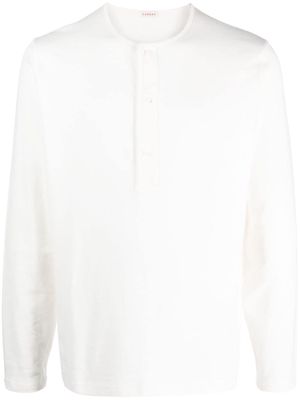 FURSAC button-up cotton sweatshirt - White