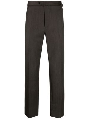FURSAC button-up cotton tailored trousers - Green