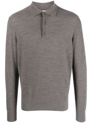 FURSAC button-up fine-knit jumper - Grey