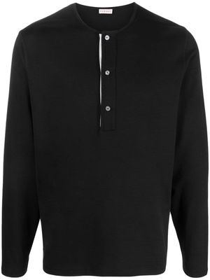FURSAC button-up jersey-knit jumper - Black