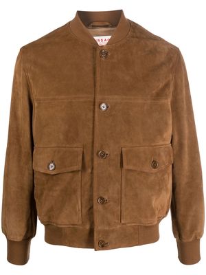 FURSAC button-up suede jacket - Brown