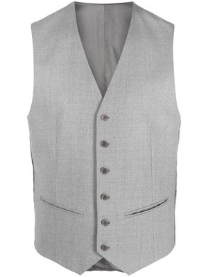 FURSAC buttoned virgin wool waistcoat - Grey