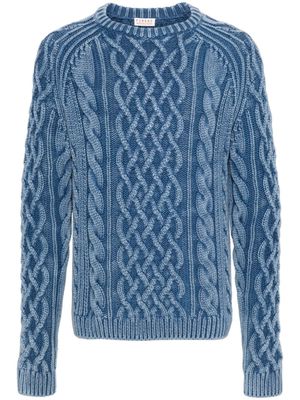 FURSAC cable-knit jumper - Blue