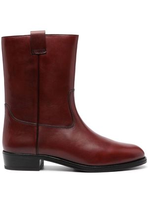 FURSAC Camargue-style leather boots - Red