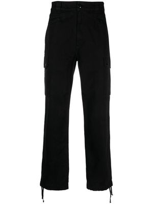 FURSAC cargo-pocket tapered trousers - Black