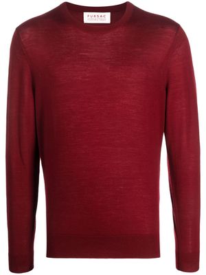 FURSAC crew-neck wool jumper - Red