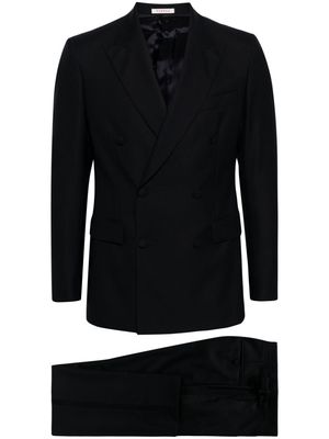 FURSAC double-breasted faille wool tuxedo - Blue