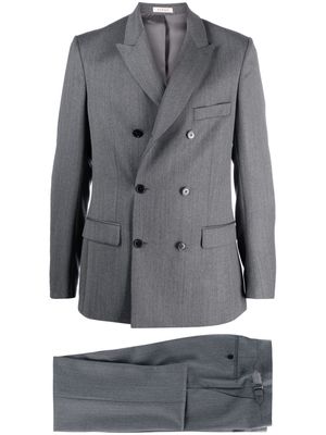FURSAC double-breasted virgin-wool suit - Grey