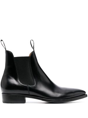 FURSAC double pull-tab leather boots - Black