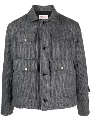 FURSAC flap-pocket virgin wool jacket - Grey