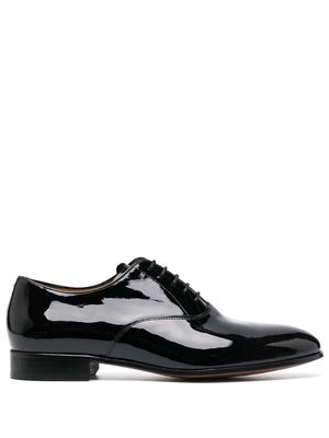 FURSAC high-shine leather derby shoes - Black