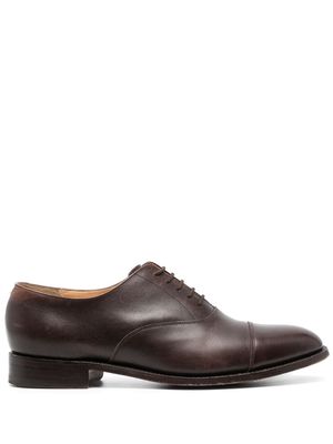 FURSAC lace-up leather derby shoes - Brown