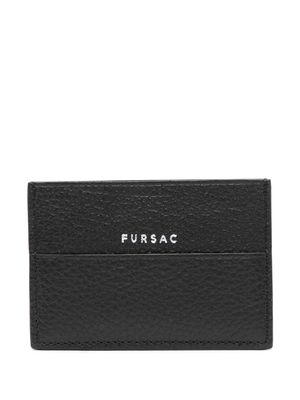 FURSAC logo-stamp leather cardholder - Black