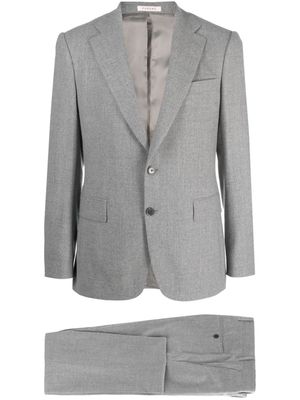 FURSAC mélange-effect single-breasted suit - Grey