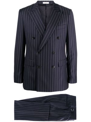 FURSAC pinstripe-print double-breasted suit - Blue