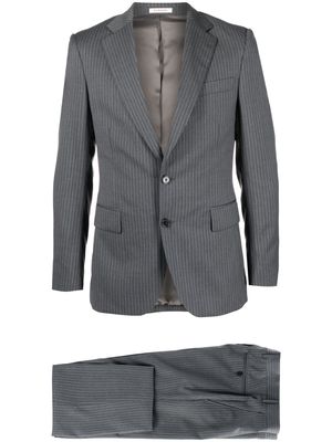 FURSAC pinstripe-print single-breasted suit - Grey