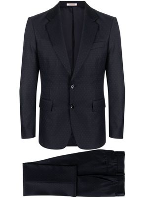 FURSAC polka dot-print single-breasted suit - Blue