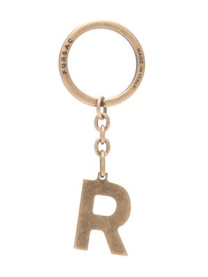 FURSAC R letter keyring - Gold