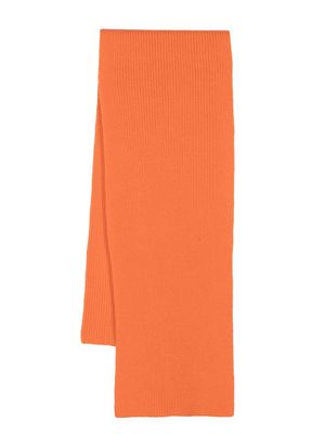 FURSAC ribbed-knit wool scarf - Orange