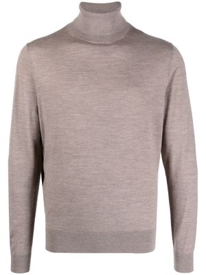 FURSAC roll-neck wool jumper - Brown