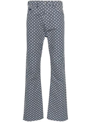 FURSAC rope-print slim-fit jeans - Blue