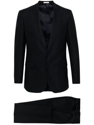 FURSAC single-breasted faille wool tuxedo - Blue