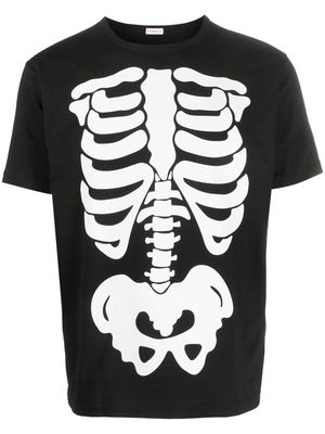 FURSAC skeleton-print cotton T-shirt - Black