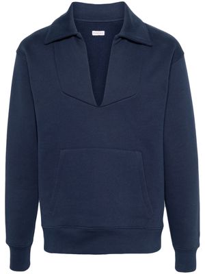FURSAC spread-collar jersey sweatshirt - Blue