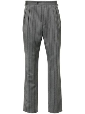 FURSAC striped pleated trousers - Grey