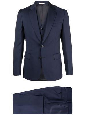 FURSAC three-piece single-breasted suit - Blue