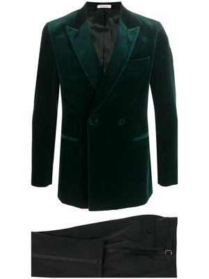 FURSAC two-tone double-breasted suit - Green
