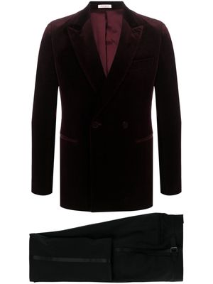 FURSAC two-tone double-breasted suit - Red